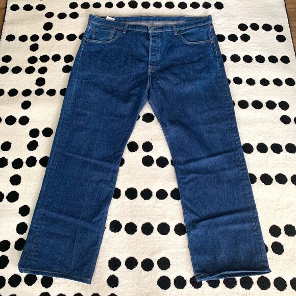 Levi's 501XX Original Button Fly Dark Wash Jeans - Picture 1 of 16